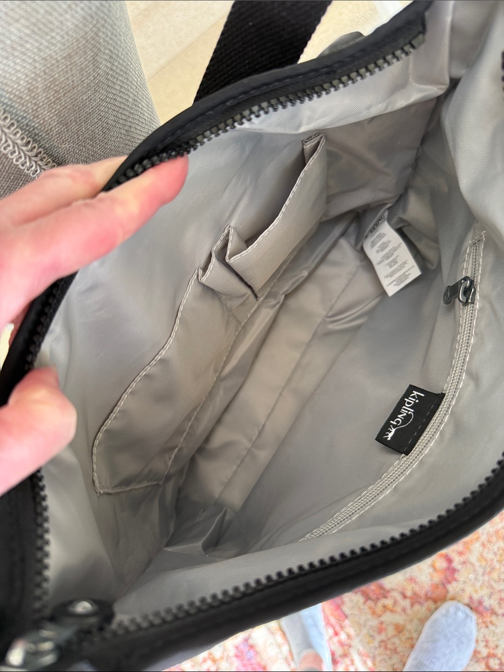 New Kipling Belammie Black Nylon Crossbody or handle Bag with Monkey Keychain. - Picture 11 of 14